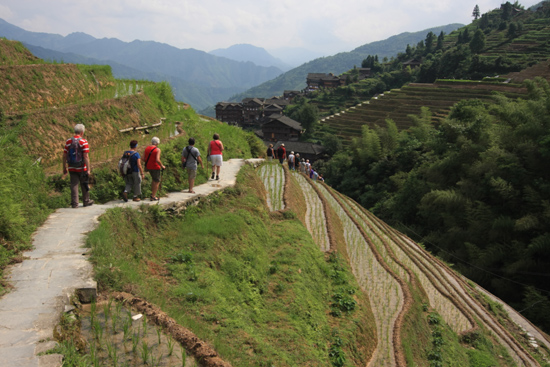 Longji Einde van een prachtige wandeling<br><br> 1710_2337.jpg