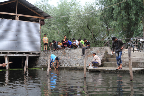 Srinagar2 Shikara-vaartocht over de meren van Srinagar<br><br> 1210-Shikara-vaartocht-meren-Srinagar-3400.jpg