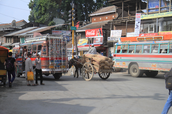 Gulmarg Verkeersdrukte in het centrum van Srinagar<br><br> 1310-Srinagar-Centrum-3488.jpg