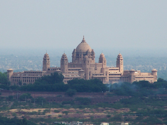 Jodhpur2 Uitzicht op het Umaid Bhawan Palace (1929-1942)