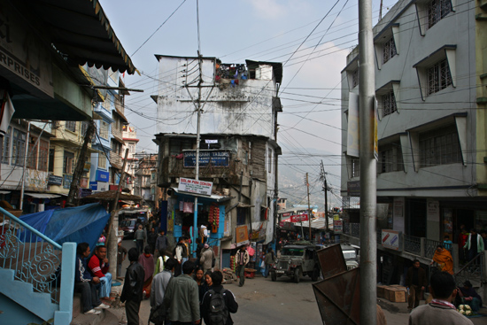 Kalimpong Het drukke en heuvelachtige centrum<br><br> 1150_4070.jpg