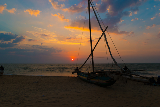 Negombo bij zonsondergang-4130