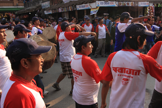 Politieke demonstratie in Patan (Lalitpur)-0690