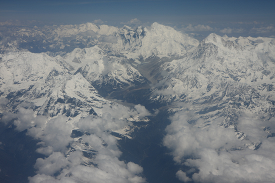 Prachtig uitzicht op de Himalaya tijdens de vlucht  van Kathmandu-Nepal naar Lhasa-Tibet-0840