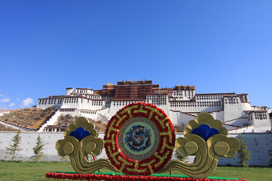 Potala Paleis in Lhasa Tibet-1050